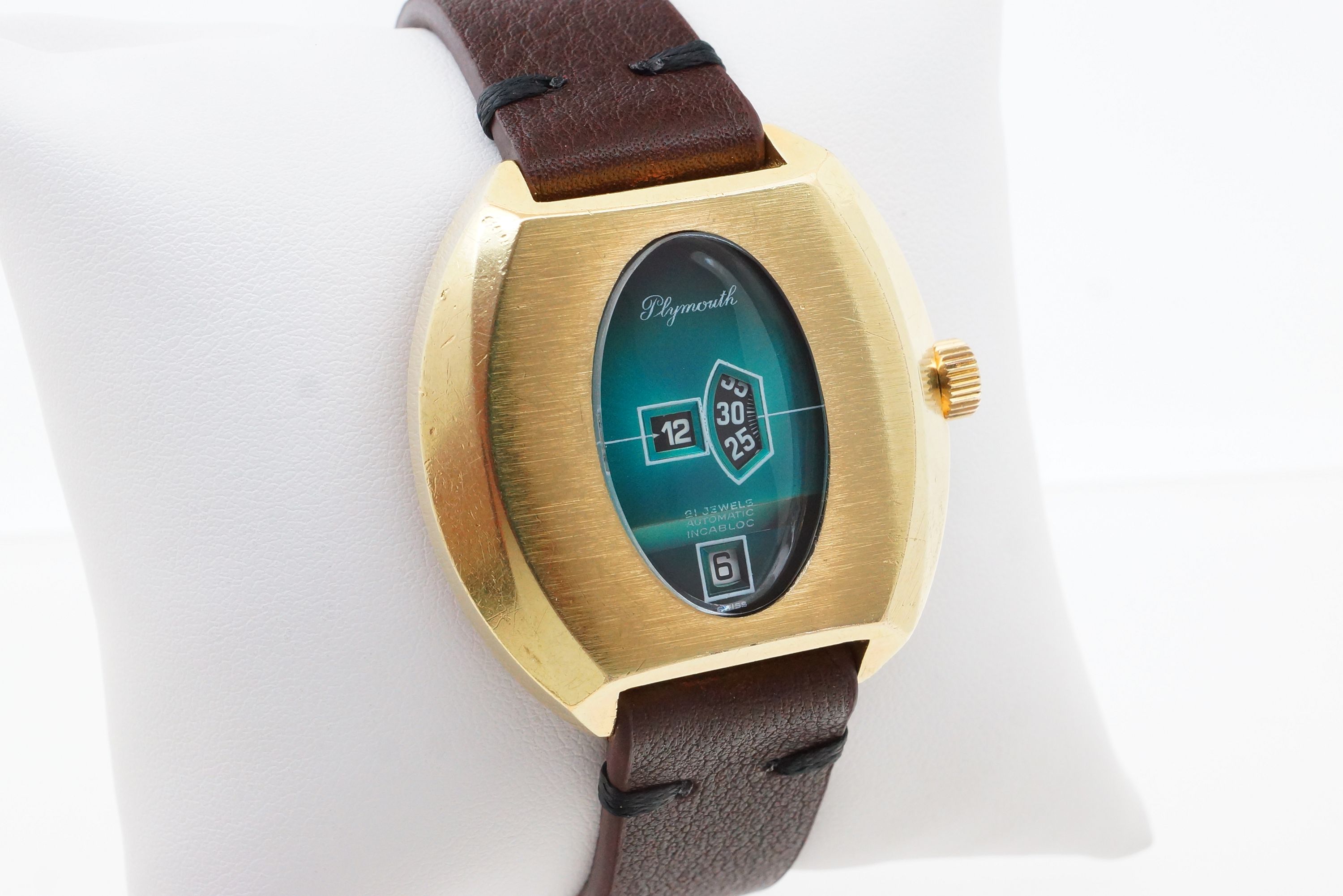 Plymouth 21 Jewels Automatic Digital Scheibenuhr – TDK 1393