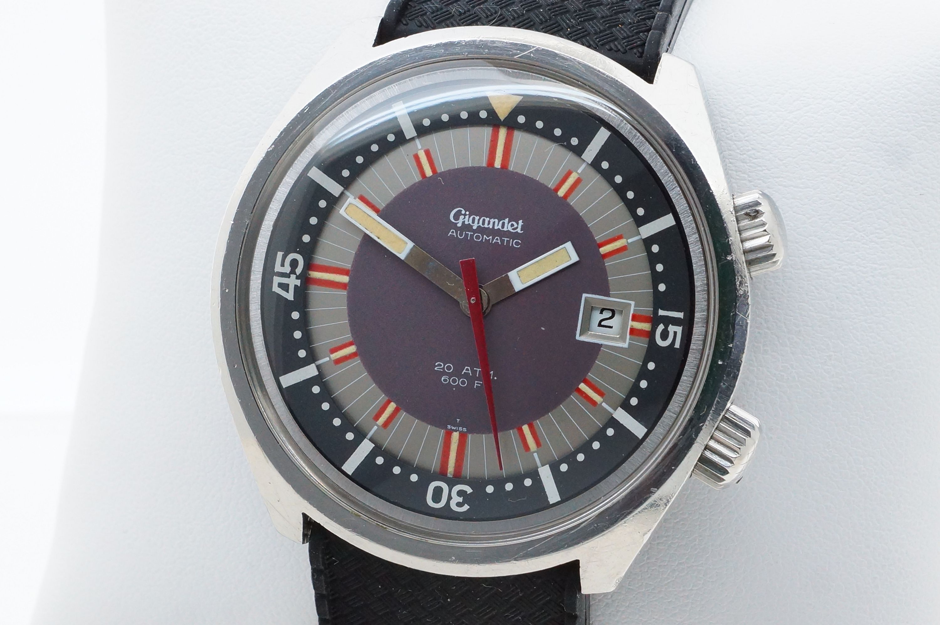 Gigandet Super Compressor 200M Automatic Taucheruhr – ETA 2472 (1968)