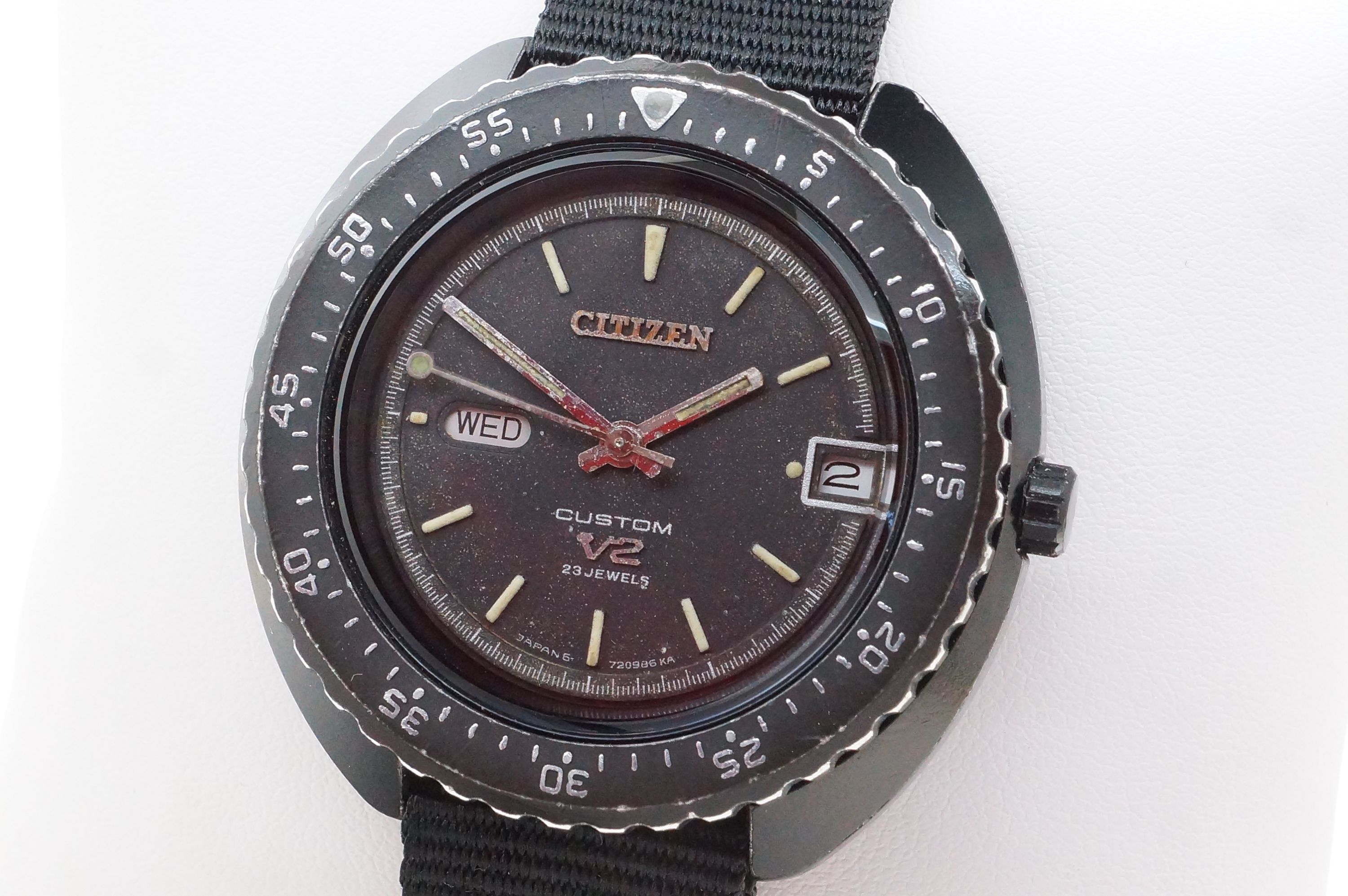 Citizen Custom V2 Automatic Black Diver Ref. 4-722400TA – Kaliber 7291 (1973)