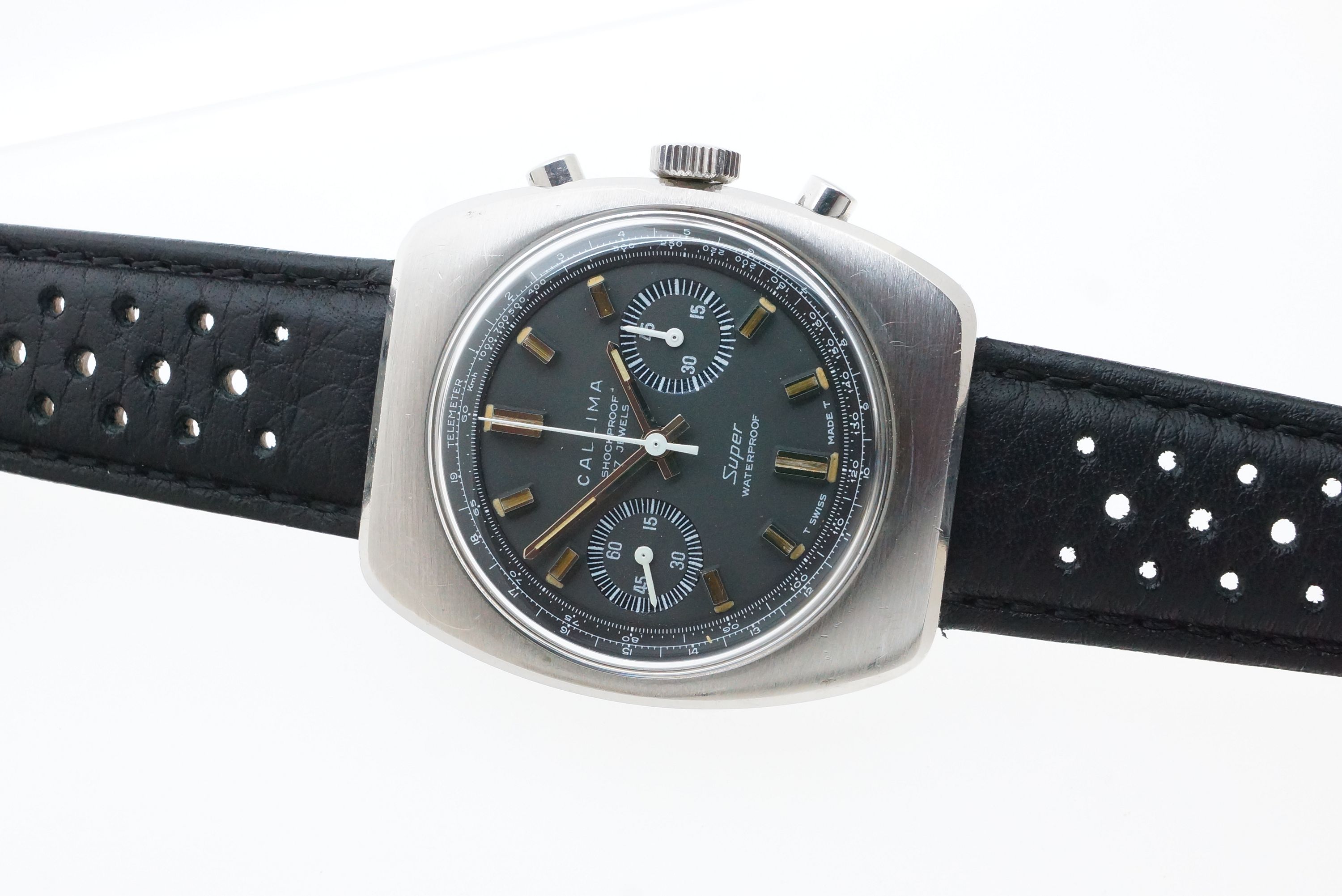 Callima Chronograph 17 Jewels Super Waterproof 165 Feet – Landeron 248