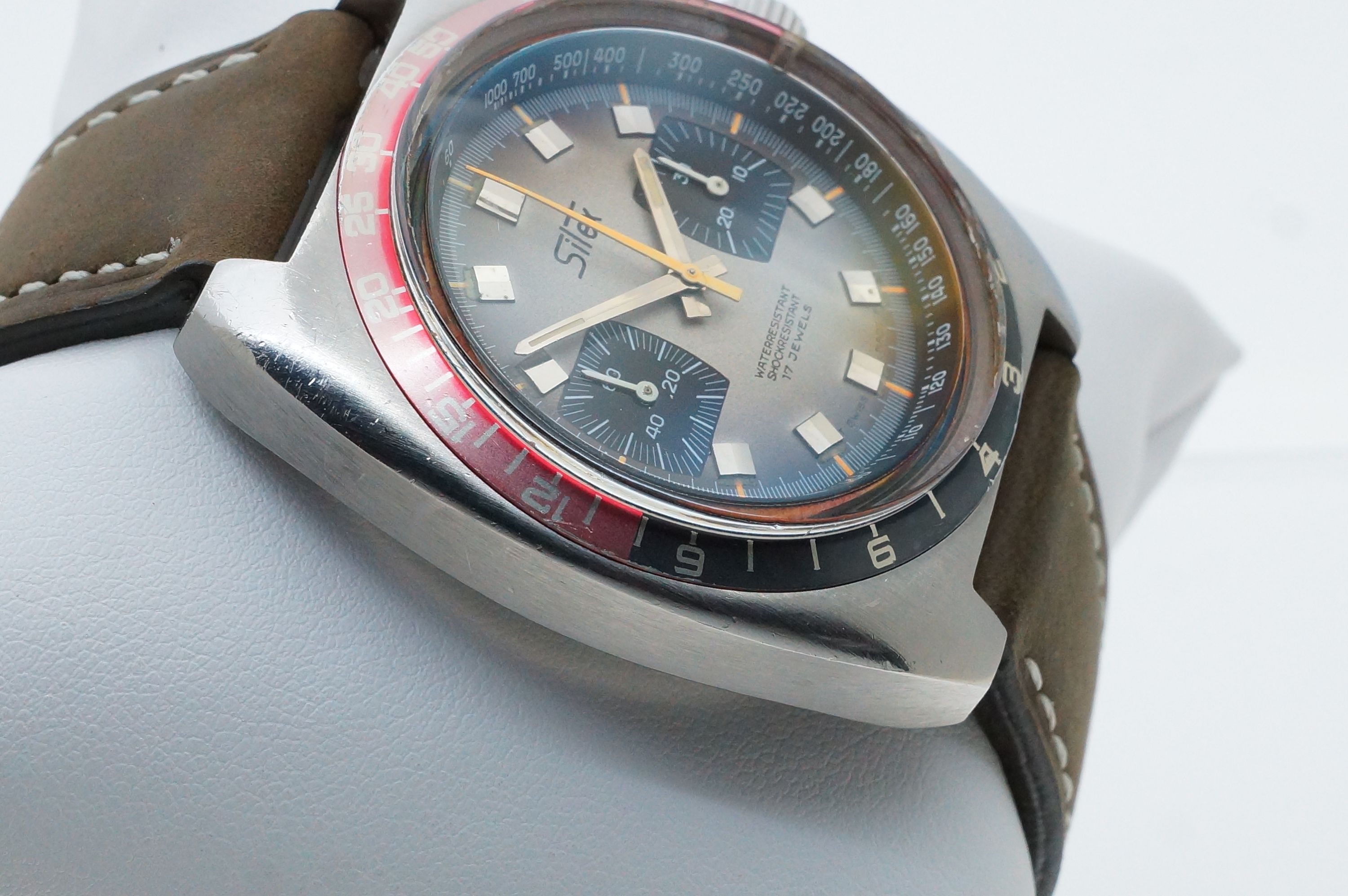 Silex 17 Jewels Taucherchronograph Tiefenmesser Depth Gauge – Valjoux 7733