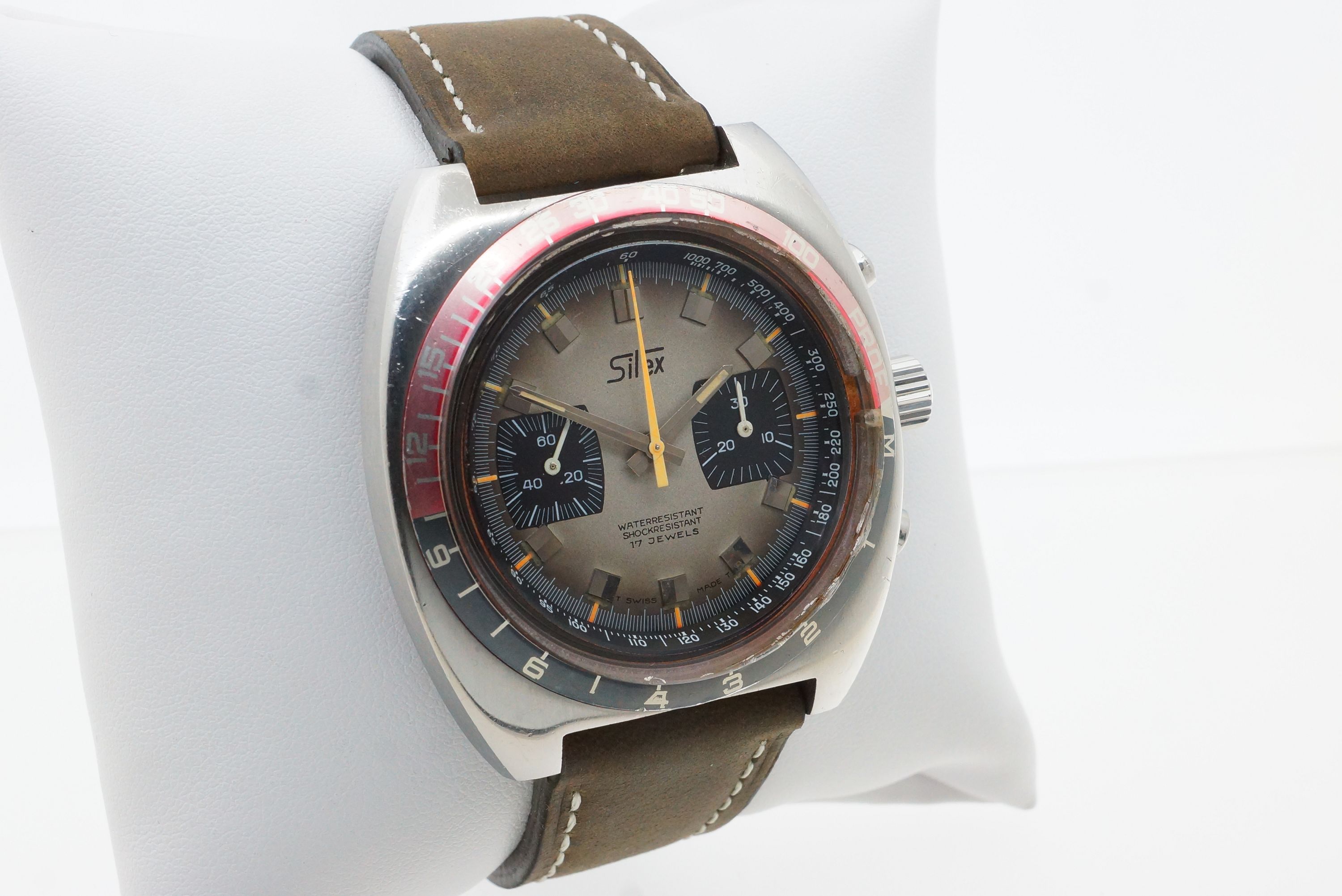 Silex 17 Jewels Taucherchronograph Tiefenmesser Depth Gauge – Valjoux 7733