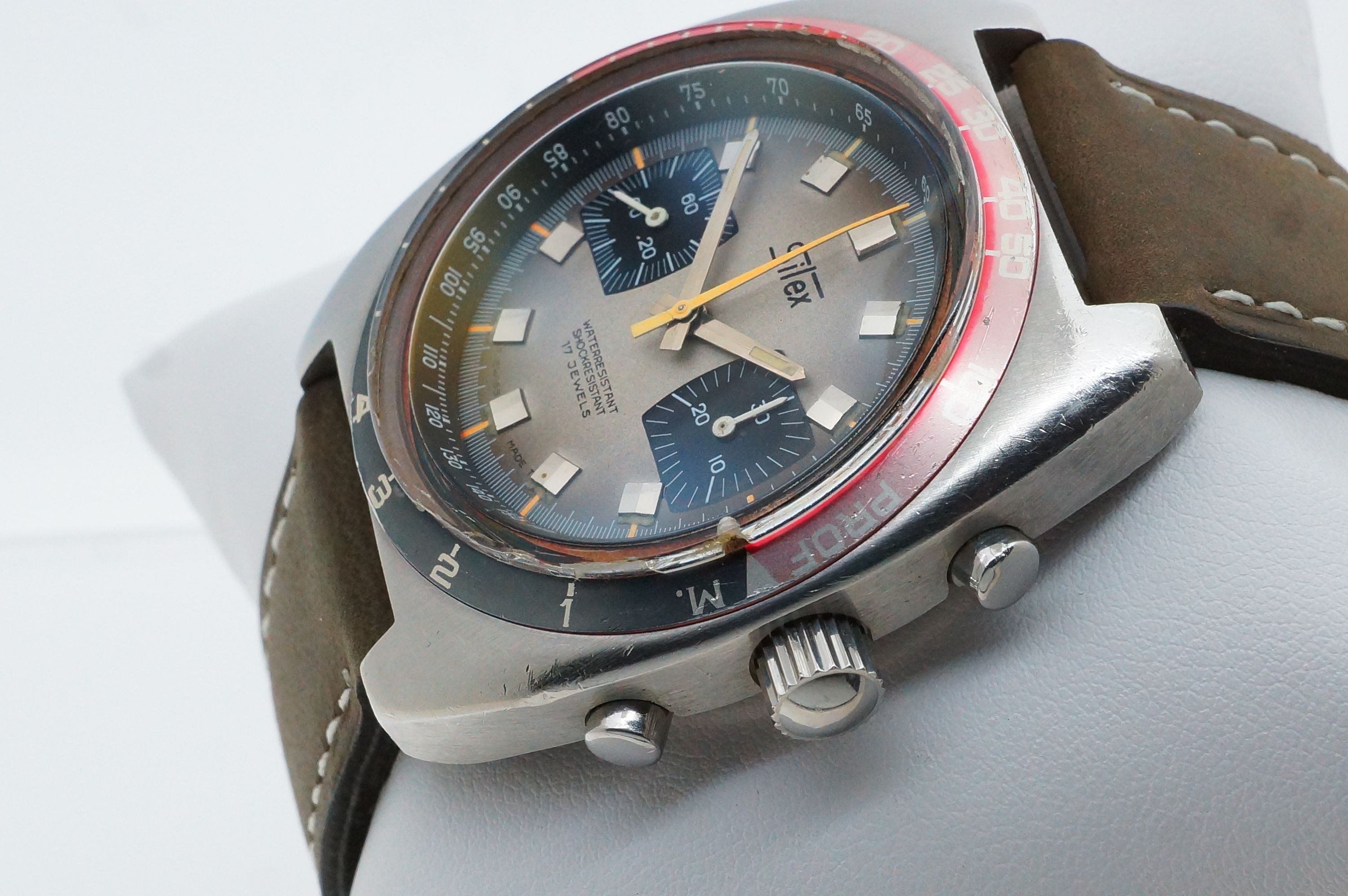 Silex 17 Jewels Taucherchronograph Tiefenmesser Depth Gauge – Valjoux 7733