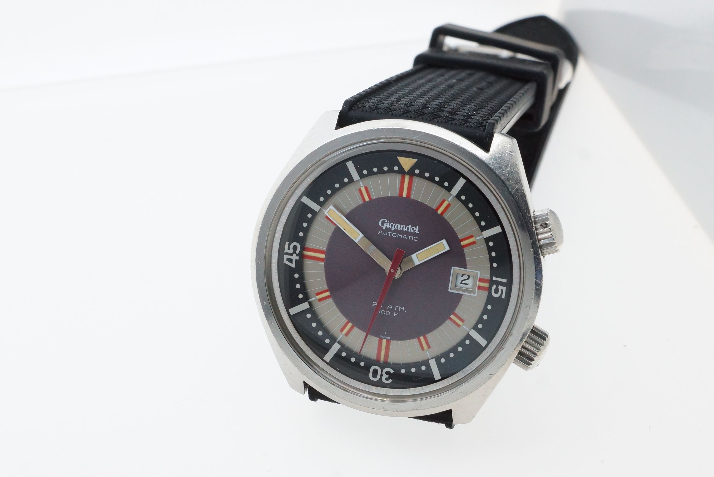 Gigandet Super Compressor 200M Automatic Taucheruhr – ETA 2472 (1968)
